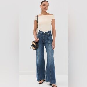 Reformation Blue Flare & Wide Leg Jeans